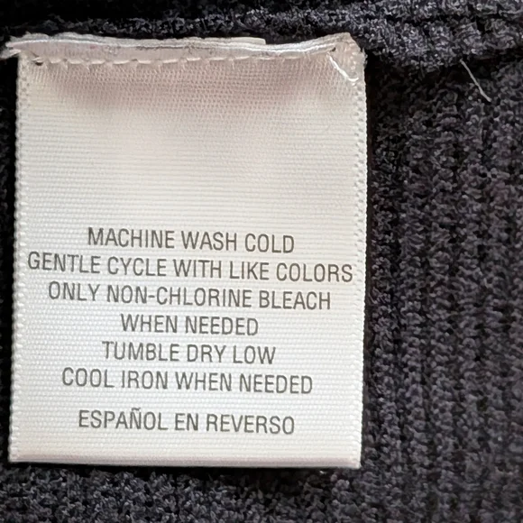 Charter Club Cardigan Sweater Black TexturedOpen Front Cropped Size M - Picture 13 of 16